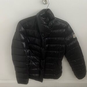 Moncler Shiny Black Quilted Down Jacket